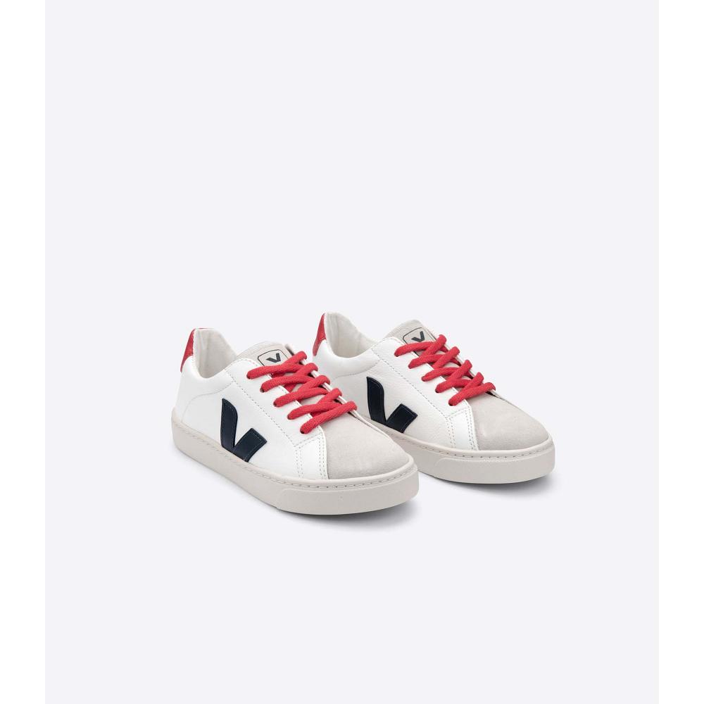 White/Black Kids' Veja ESPLAR LACES CHROMEFREE Sneakers | AU 832DFM